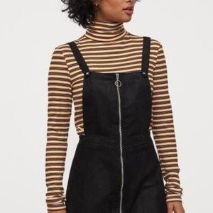 H&M Black Faux Suede Dress